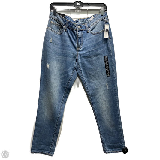 Jeans Boyfriend By Gap In Blue Denim, Size: 4