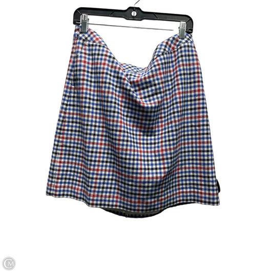 Skirt Mini & Short By Talbots In Blue & Red, Size: 16