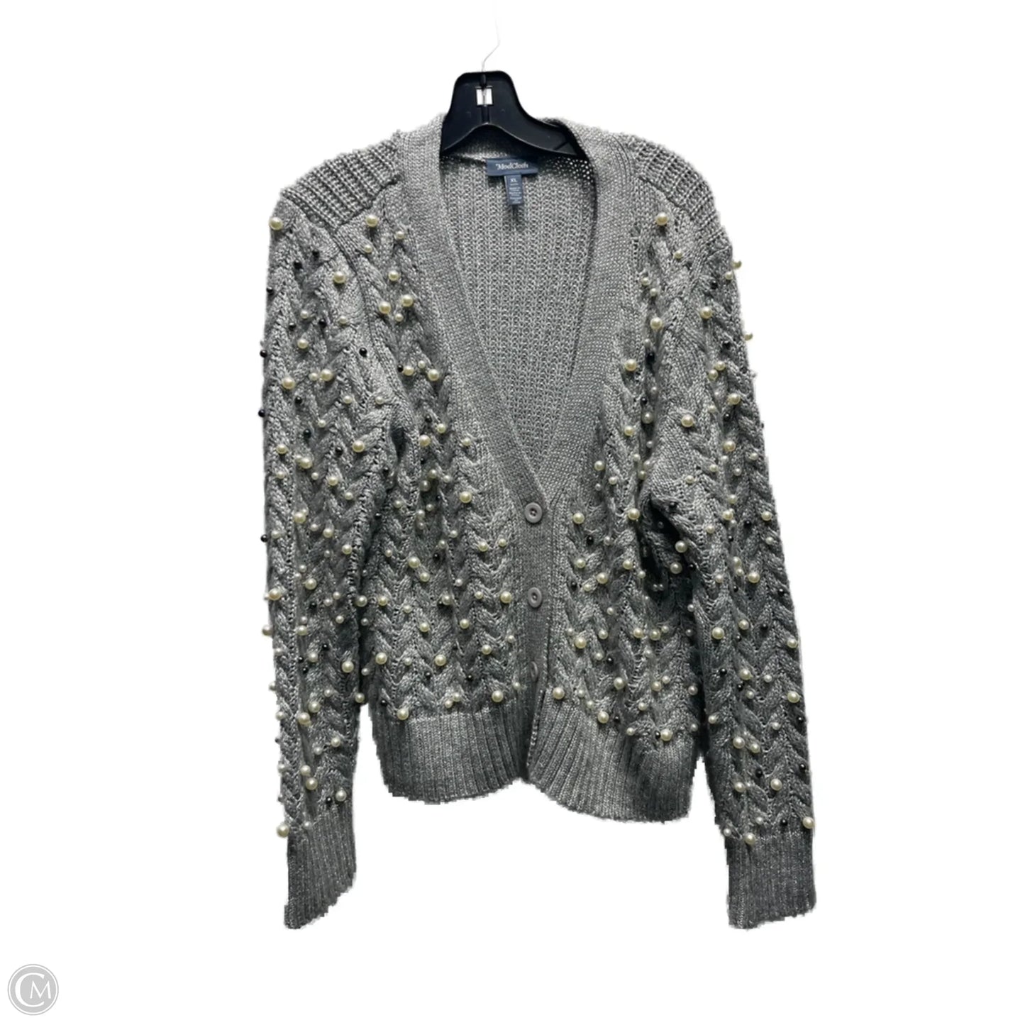 Sweater Cardigan By Modcloth In Grey, Size: Xl