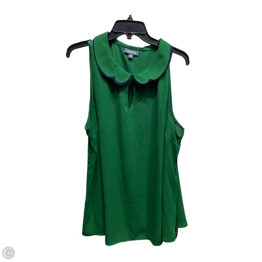 Top Sleeveless By Modcloth In Blue & Green, Size: 1x