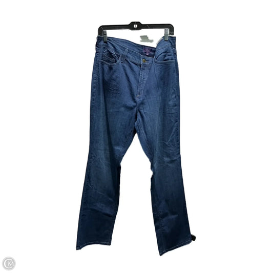 Jeans Straight By Not Your Daughters Jeans In Blue Denim, Size: 16