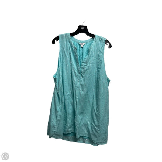 Top Sleeveless By Crown And Ivy In Blue, Size: 2x