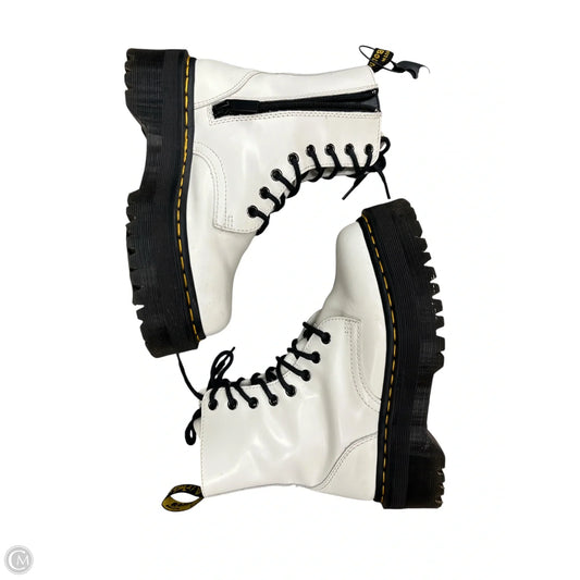 Boots Combat By Dr Martens In White, Size: 5