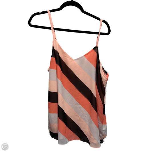 Top Sleeveless By Torrid In Black & Orange, Size: 1x