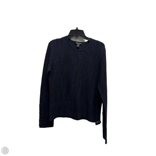 Sweater Luxury Designer By St John Collection In Black & Blue, Size: L