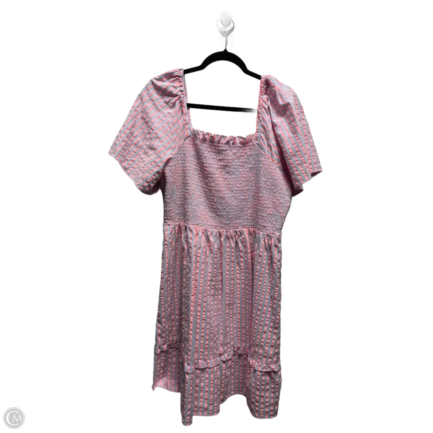 Dress Casual Short By Draper James In Blue & Pink, Size: 1x