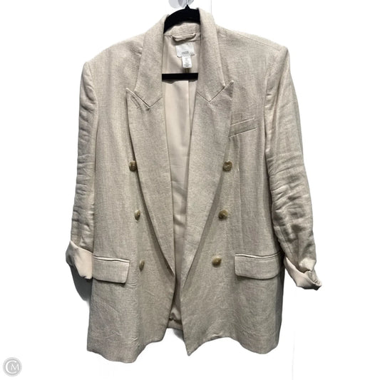 Blazer By H&m In Cream, Size: S