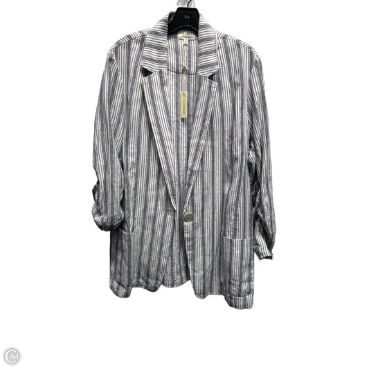 Blazer By Max Studio In Blue & White, Size: Xl