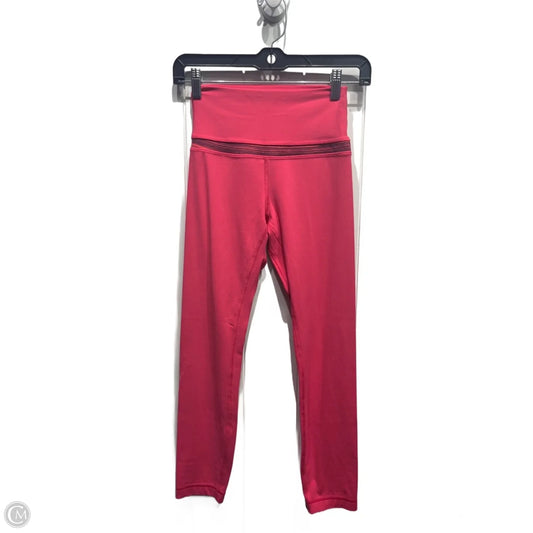 Athletic Leggings By Lululemon In Pink, Size: 4