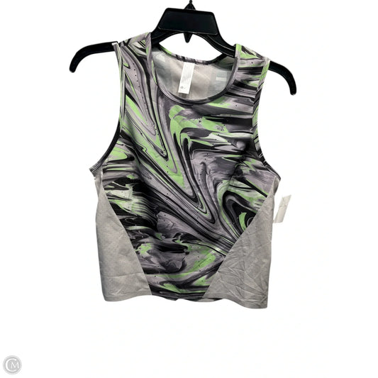 Athletic Tank Top By Lululemon In Green & Grey, Size: 4