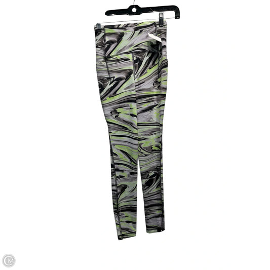 Athletic Leggings By Lululemon In Green & Grey, Size: S