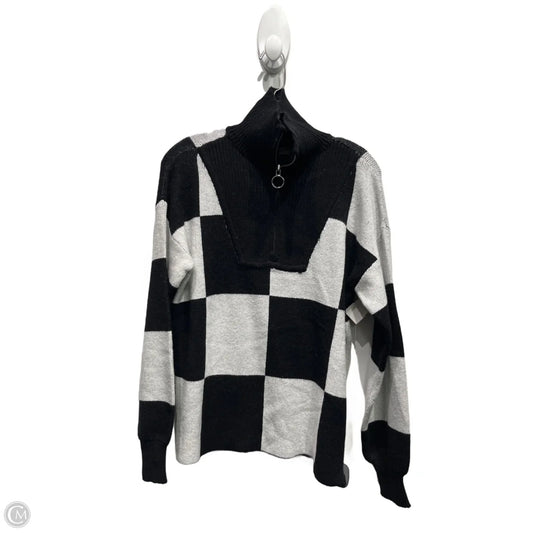 Sweater By Francesca's In Black & White, Size: S
