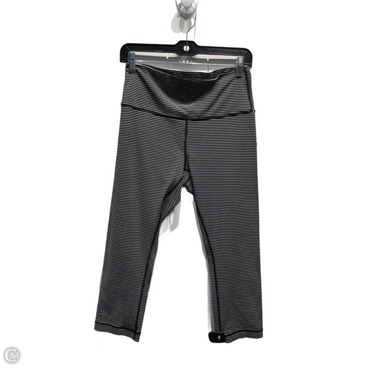 Athletic Capris By Lululemon In Black & White, Size: 10