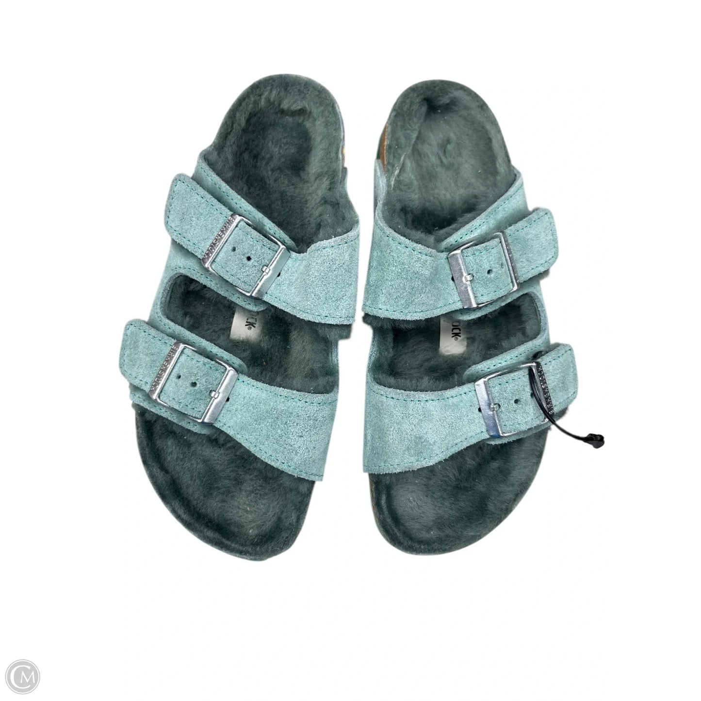 Sandals Flats By Birkenstock In Green, Size: 6