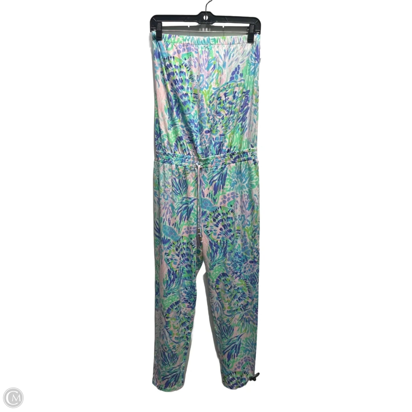 Jumpsuit Designer By Lilly Pulitzer In Blue & Green, Size: M