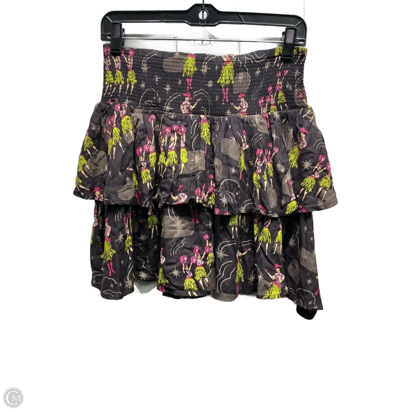 Skirt Mini & Short By Ariat In Grey & Pink, Size: M