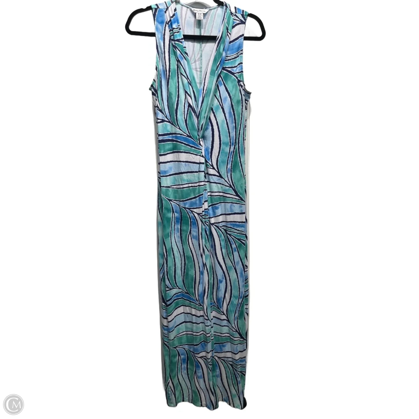 Dress Casual Maxi By Tommy Bahama In Blue & Green, Size: M
