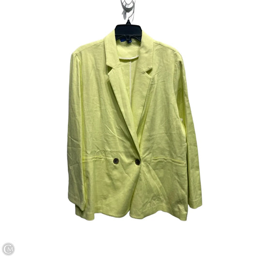 Blazer By Apt 9 In Yellow, Size: Xl