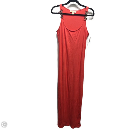 Dress Casual Maxi By Michael By Michael Kors In Coral, Size: Xl