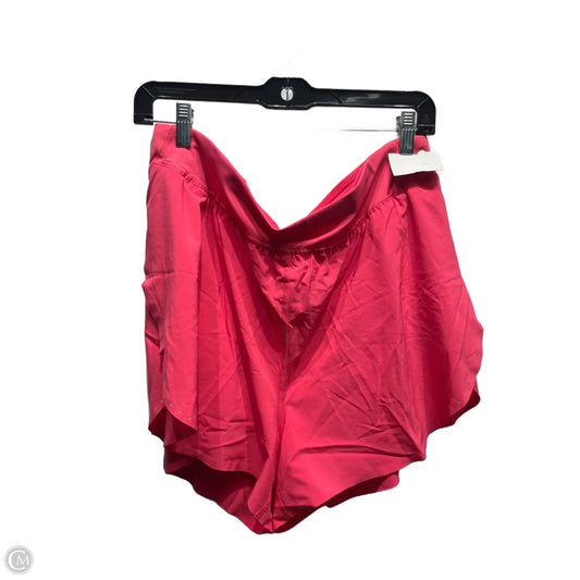 Athletic Shorts By Lululemon In Coral, Size: 14