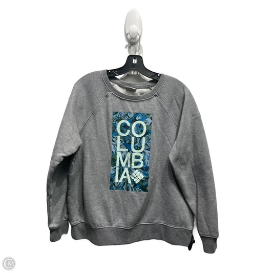 Sweatshirt Crewneck By Columbia In Grey, Size: L
