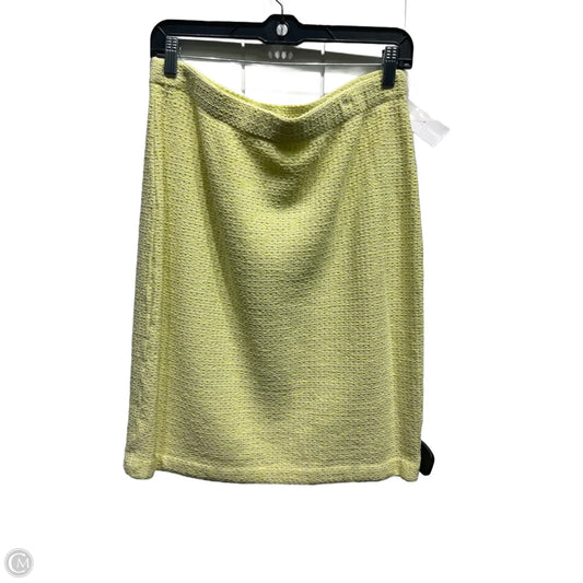 Skirt Luxury Designer By St John Collection In Yellow, Size: 12