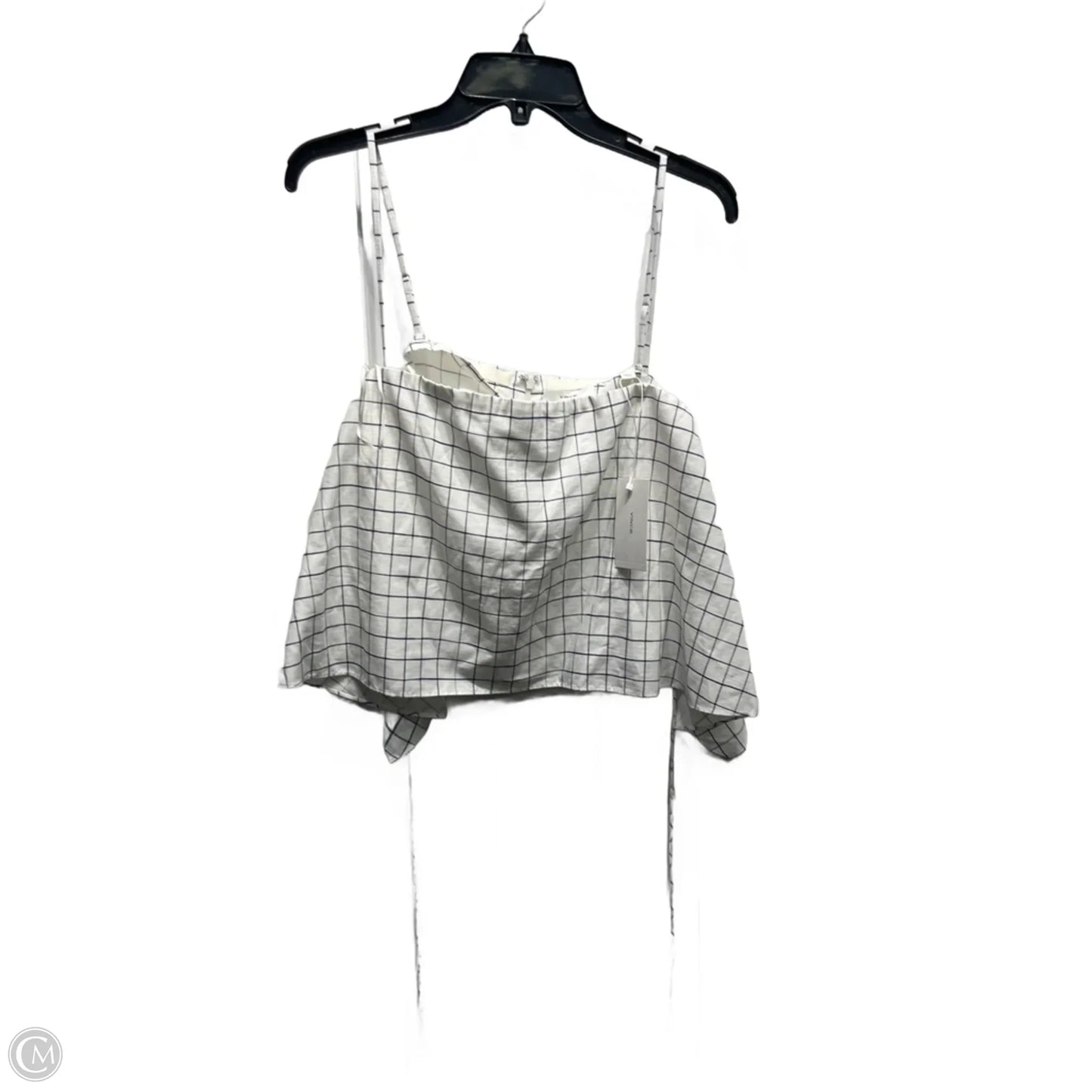Top Sleeveless By Vince In Blue & White, Size: 8