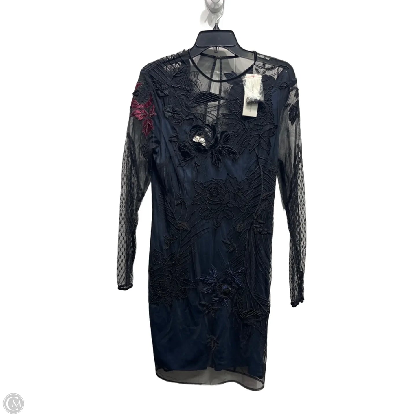 Dress Party Short By French Connection In Black & Blue, Size: 12