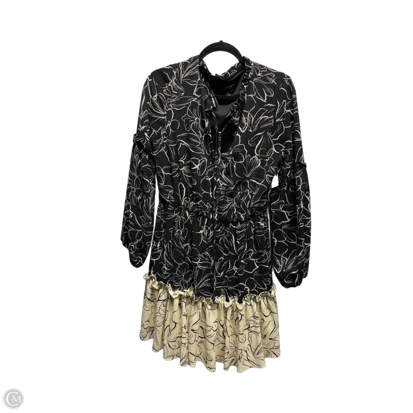 Dress Work By Laundry In Black & Cream, Size: 10