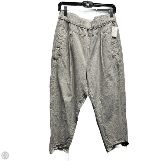 Pants Linen By Anthropologie In Grey, Size: M