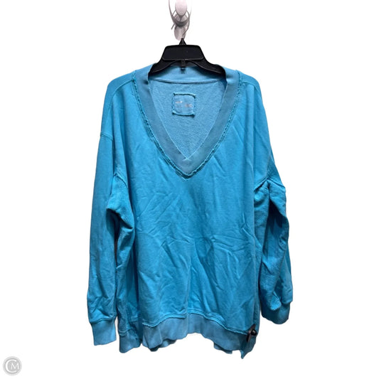 Top Long Sleeve By Aerie In Blue, Size: L