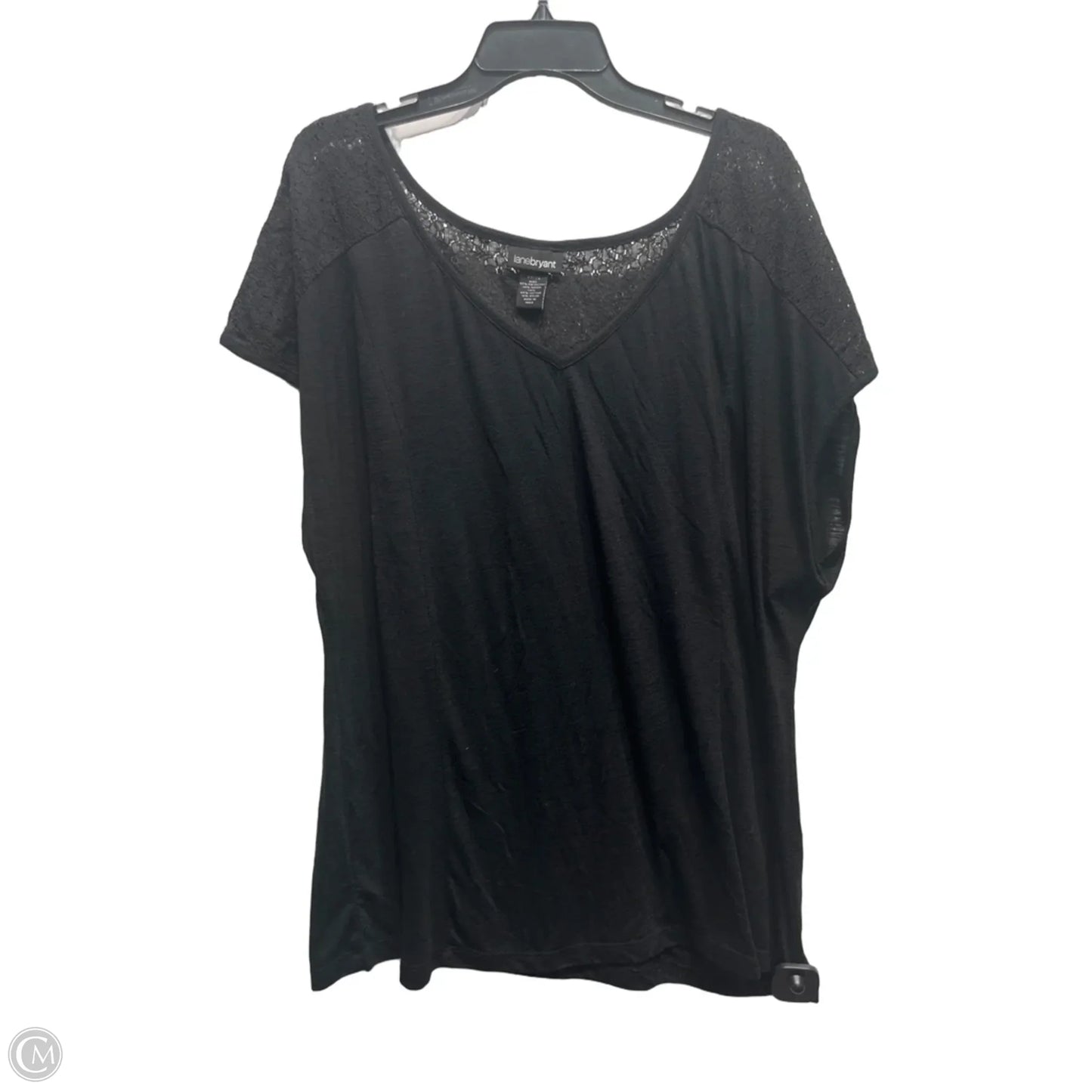 Top Short Sleeve By Lane Bryant In Black, Size: 22