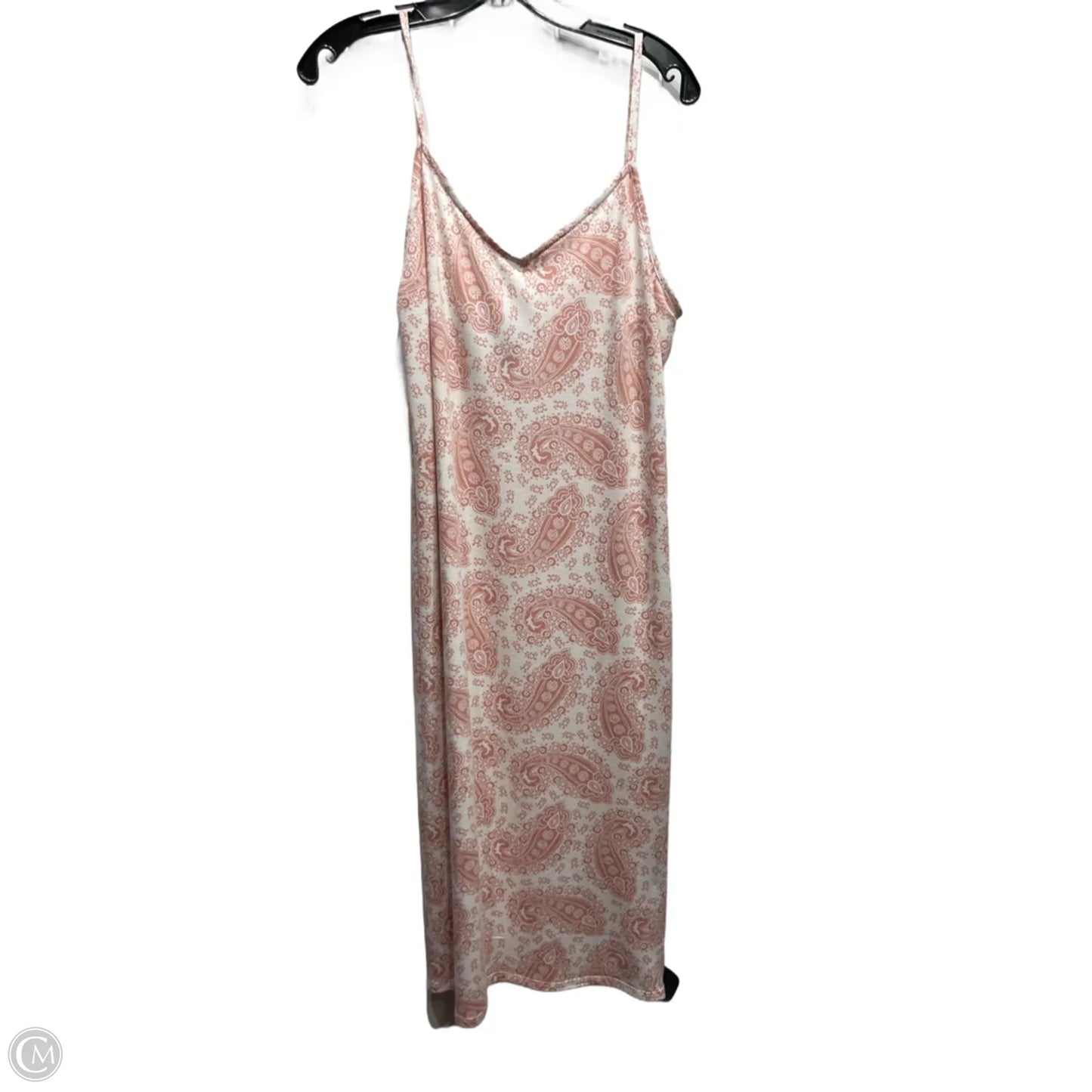 Dress Casual Short By Venus In Pink & White, Size: L