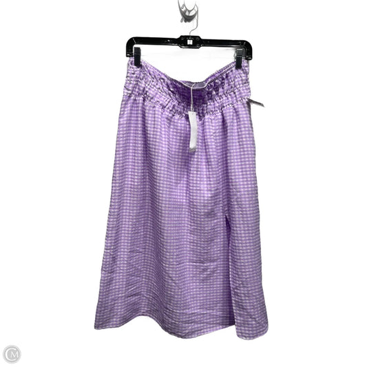 Skirt Maxi By bershka In Purple & White, Size: L