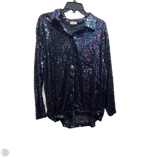 Blouse Long Sleeve By Pol In Black, Size: S