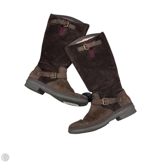 Boots Designer By Ugg In Brown, Size: 7.5