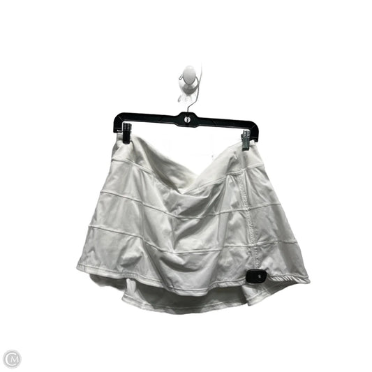 Athletic Skort By Lululemon In White, Size: 10