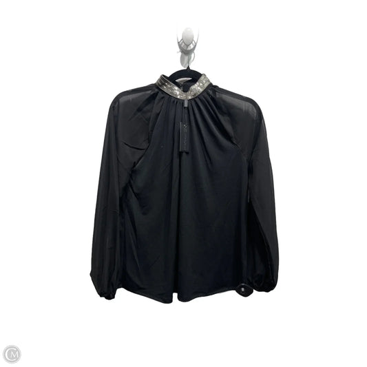Top Long Sleeve By Cable And Gauge In Black, Size: S