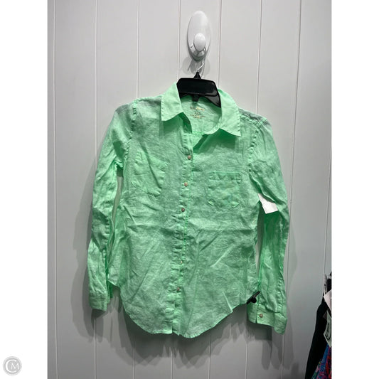 Top Long Sleeve Designer By Lilly Pulitzer In Green, Size: Xxs