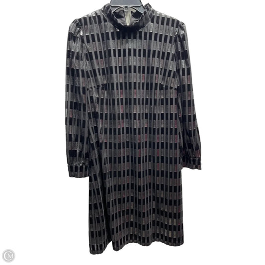 Dress Party Short By Maggy London In Black & Silver, Size: 14