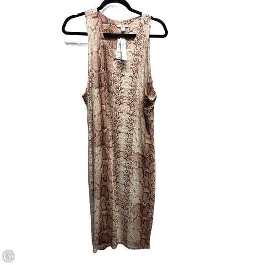 Dress Casual Midi By Bar Iii In Snakeskin Print, Size: 2x