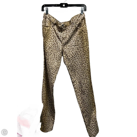 Pants Luxury Designer By Moschino In Brown & Cream, Size: 6