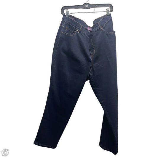 Jeans Straight By Gloria Vanderbilt In Blue Denim, Size: 18