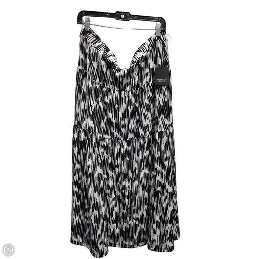 Skirt Maxi By Simply Vera In Black & White, Size: Xxl