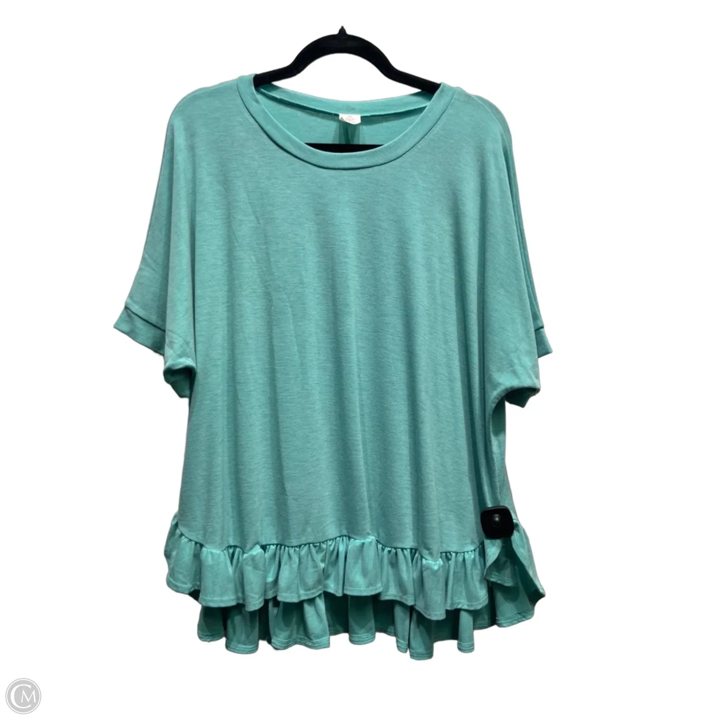 Tunic Short Sleeve By Like Love In Green, Size: L