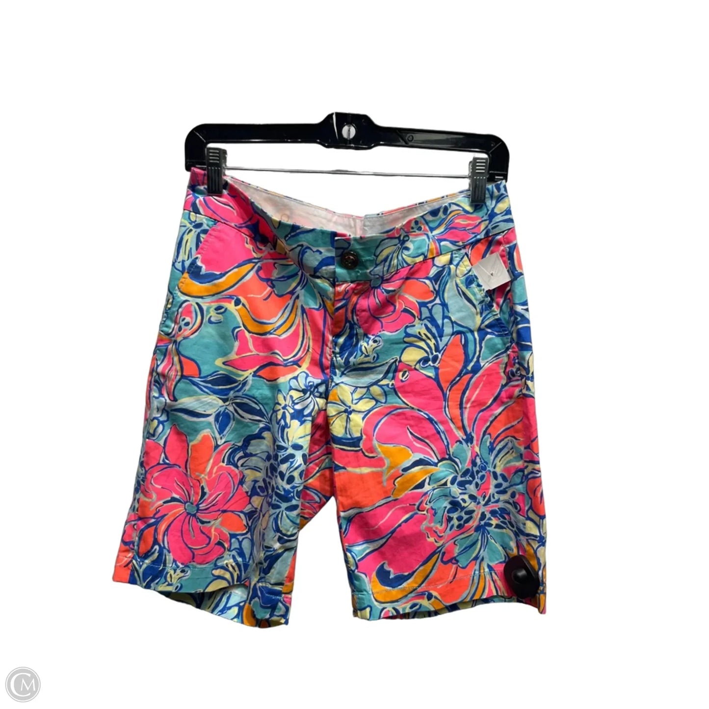 Shorts Designer By Lilly Pulitzer In Blue & Orange, Size: 2