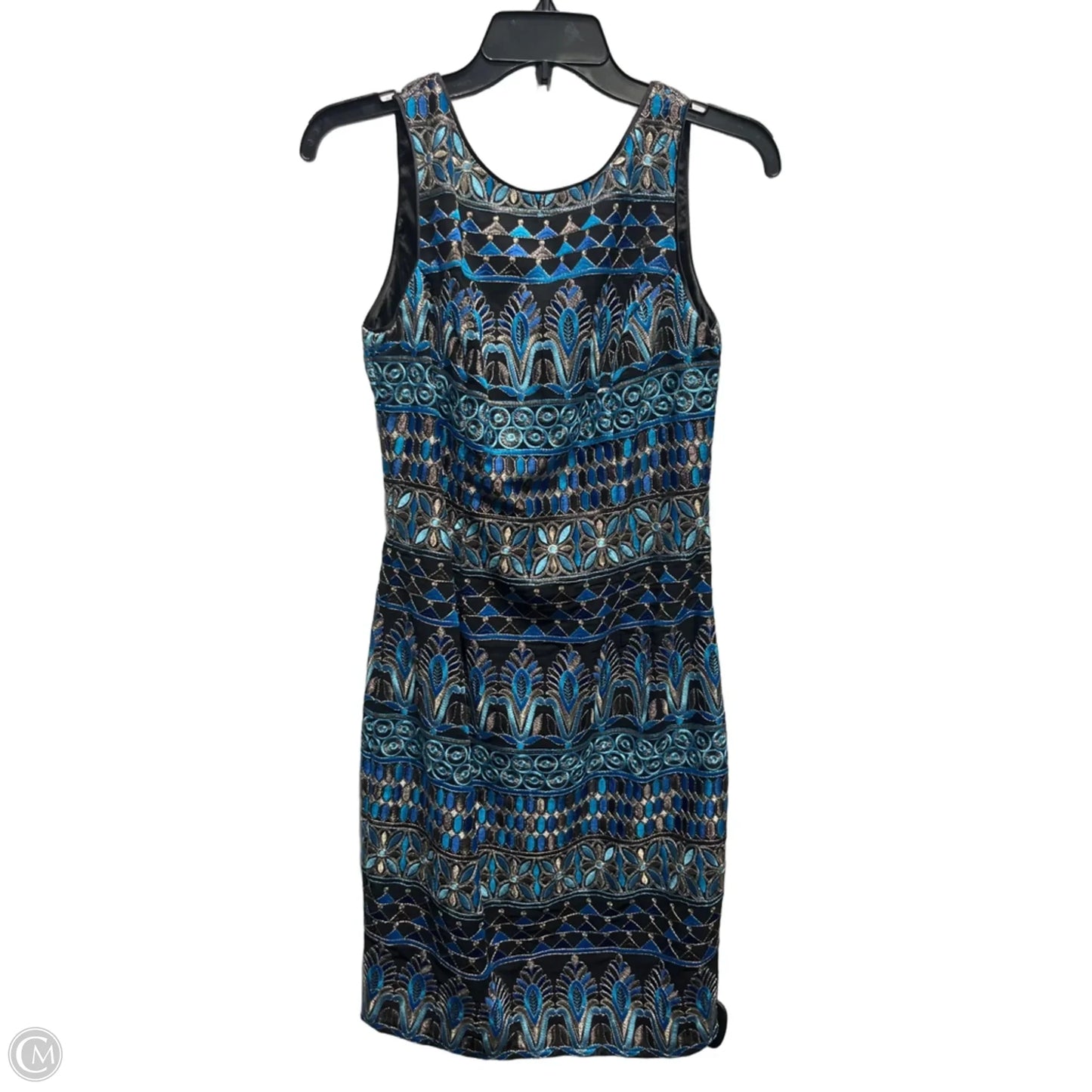 Dress Work By White House Black Market In Black & Blue, Size: 2
