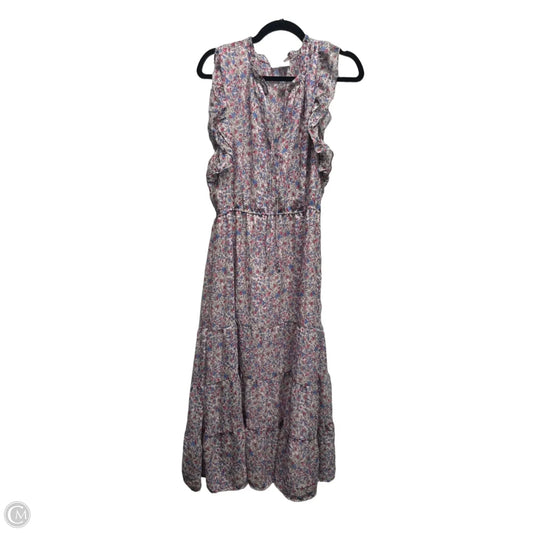 Dress Casual Midi By Bb Dakota In Blue & Pink, Size: L