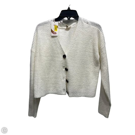 Sweater Cardigan By Chelsea And Violet In Ivory, Size: S