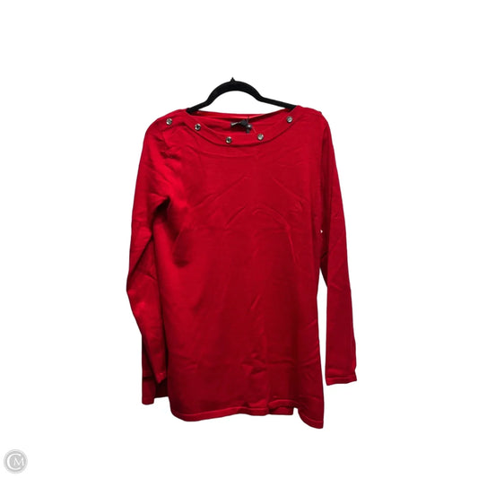 Sweater By Cable And Gauge In Red, Size: M